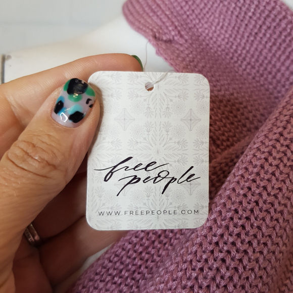 Free People Beach Orchid Convertible Tank Top Medium UK 12 Pink Knit Halter BN - Picture 6 of 10